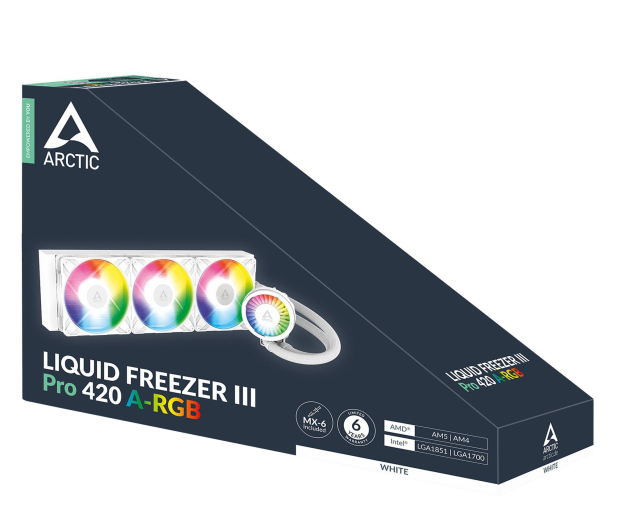 Arctic Liquid Freezer III Pro 420 ARGB White 3x140mm - 1353161 - zdjęcie 8